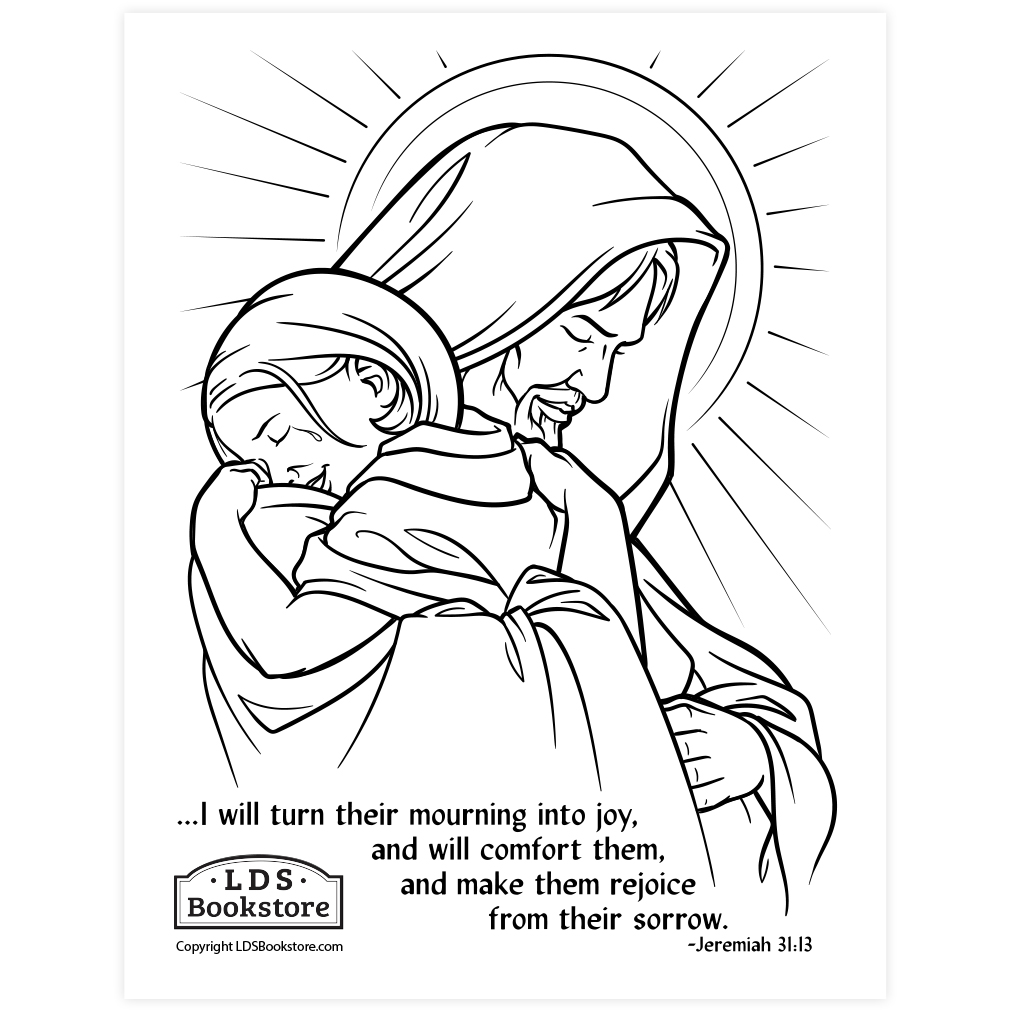 Turn mourning into joy coloring page