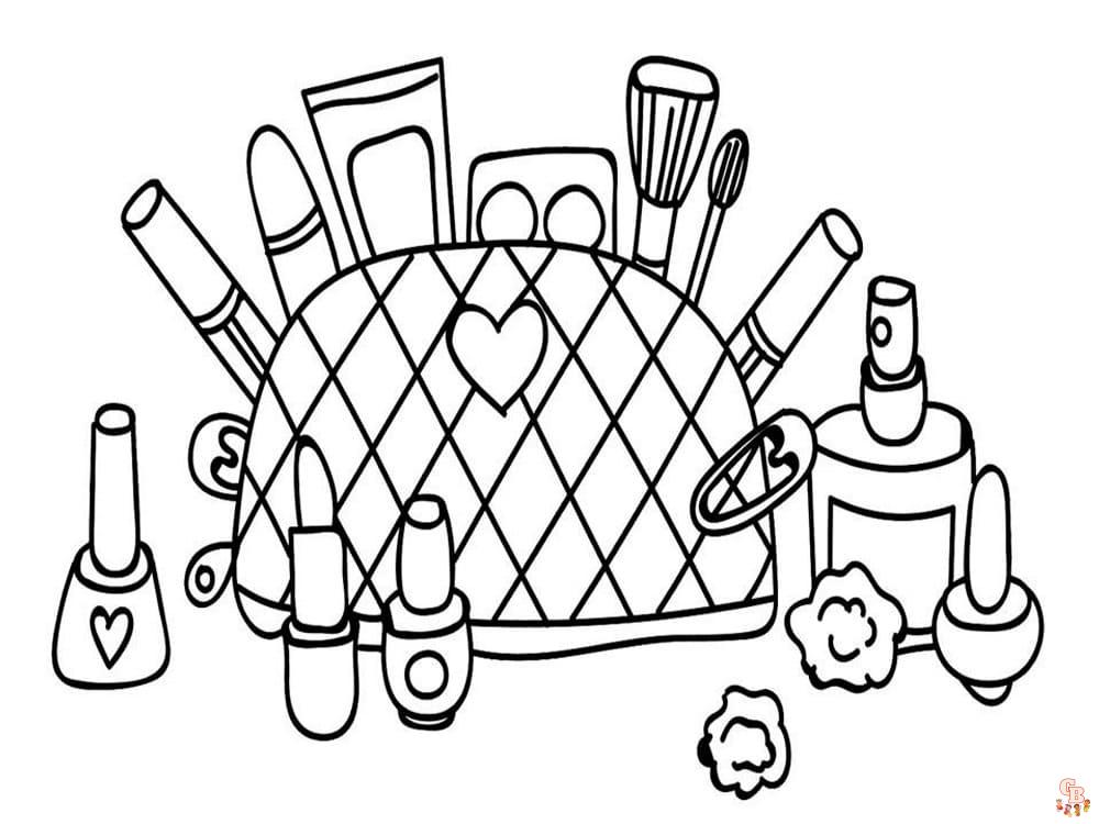 Explore a variety of makeup coloring pages at