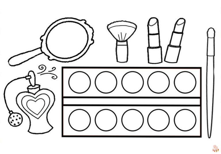 Explore a variety of makeup coloring pages at