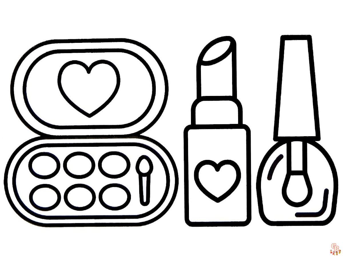 Explore a variety of makeup coloring pages at