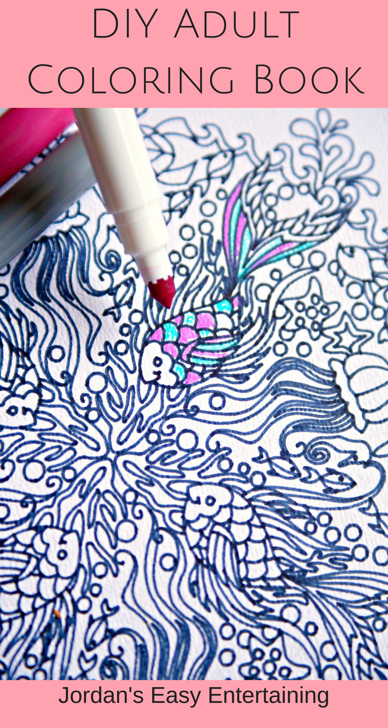 Diy adult coloring book