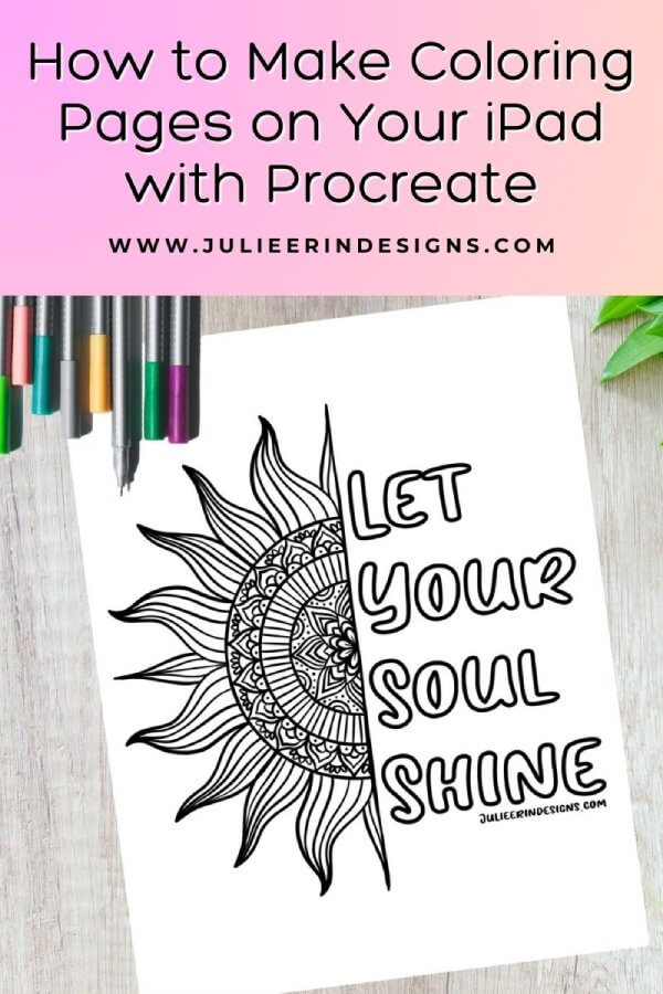 How to make coloring pages on your ipad with procreate