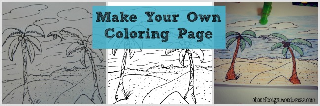 How to make a coloring page â a barefoot gal