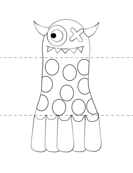 Free kids craft template make your own monsters monster craft make your own monster monster crafts