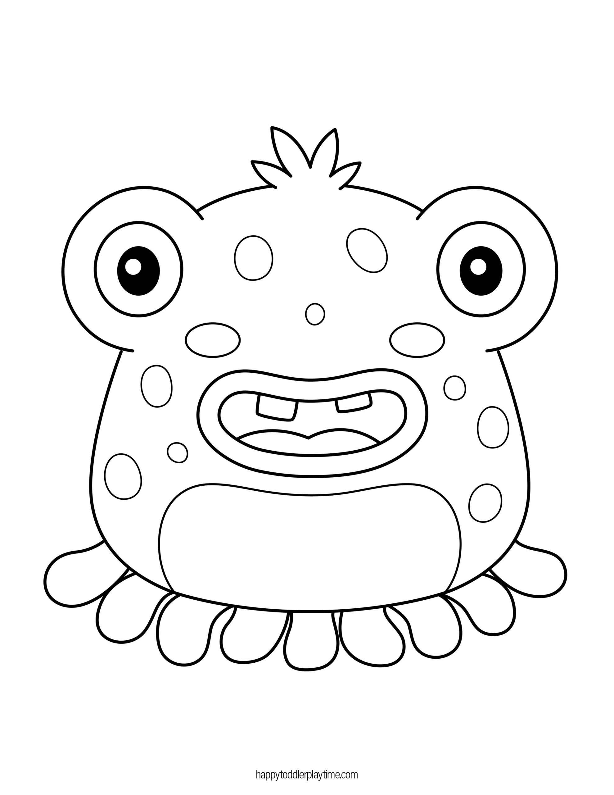 Printable monster templates for kids activities and crafts