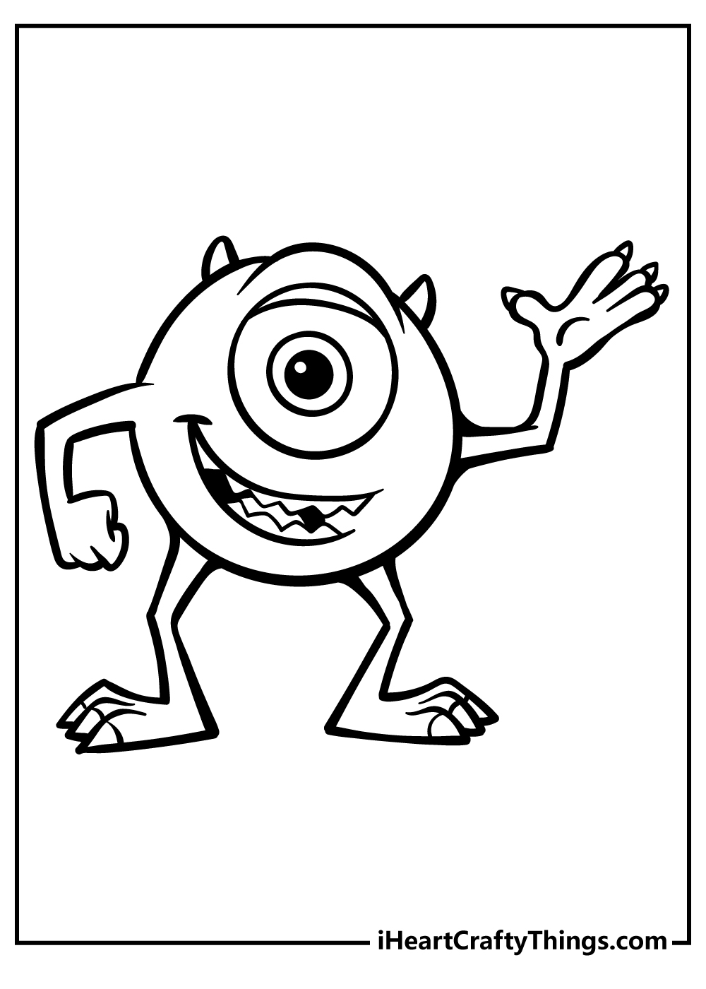 Monsters inc coloring pages free printables