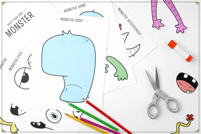 Build a monster printable activity