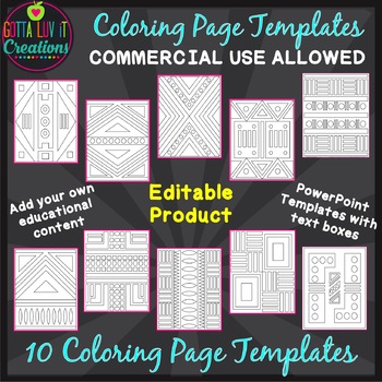 Make your own coloring pages editable template coloring worksheets