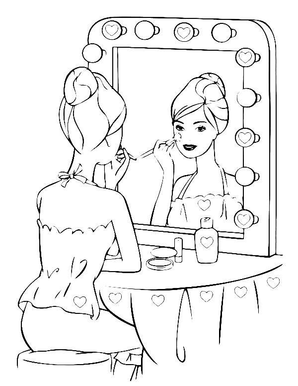 Barbie coloring pages printable for free download