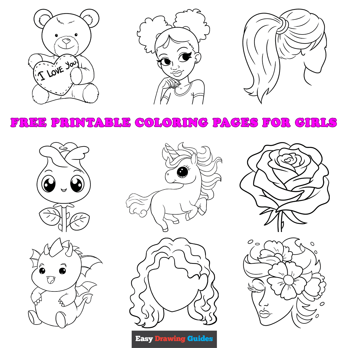 Best Free Printable Coloring Pages for Girls