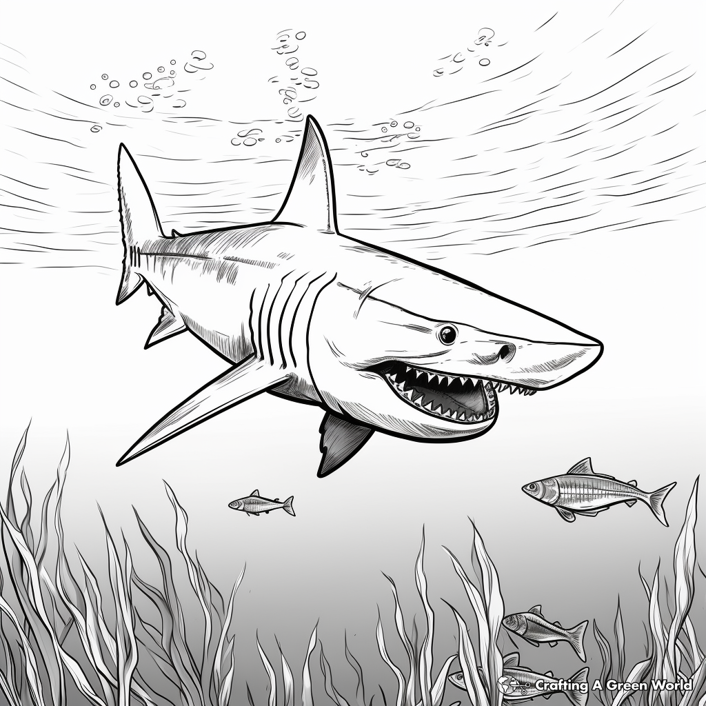 Mako shark coloring pages