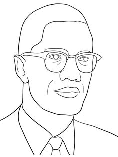 Malcolm x coloring pages coloring pages malcolm x color