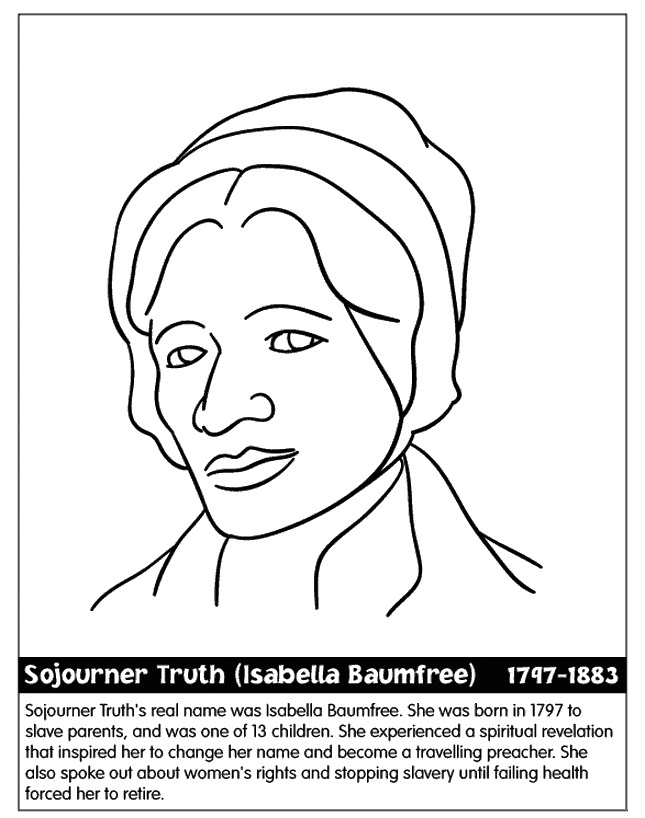 Black history month coloring pages