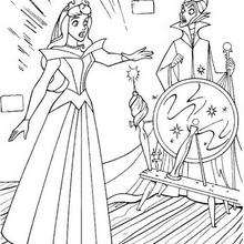 Aurora dancing with prince philip coloring pages