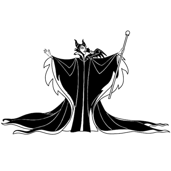 Maleficent the sleeping beauty digital files svgpdfpngjpeg villain coloring pageskids coloring pages