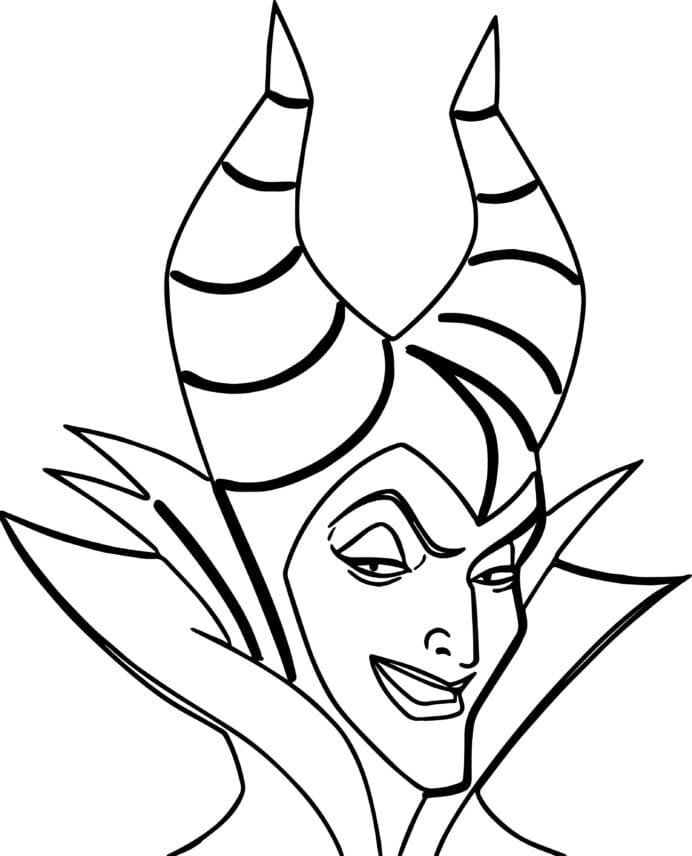 Maleficent coloring pages