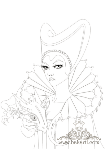 Maleficent with dragon coloring page free printable coloring pages