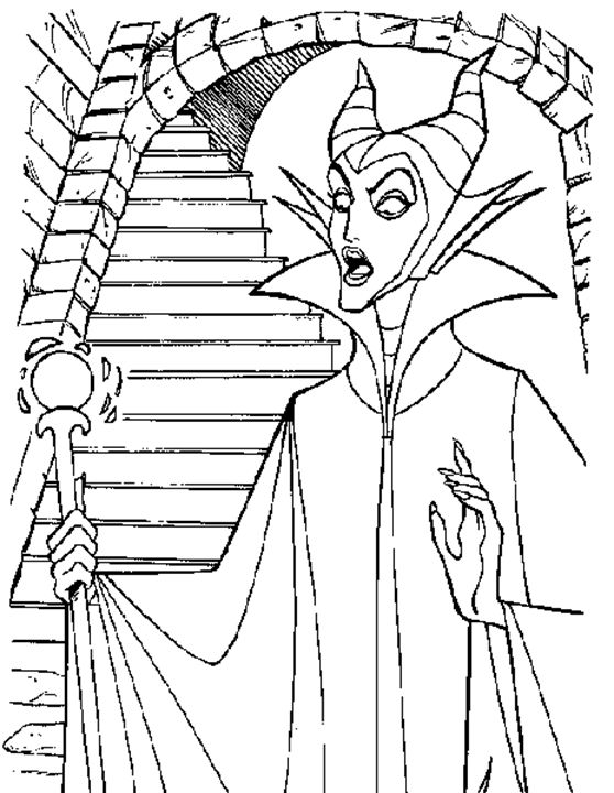 Stunning maleficent coloring pages