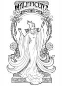 Maleficent coloring pages free coloring pages