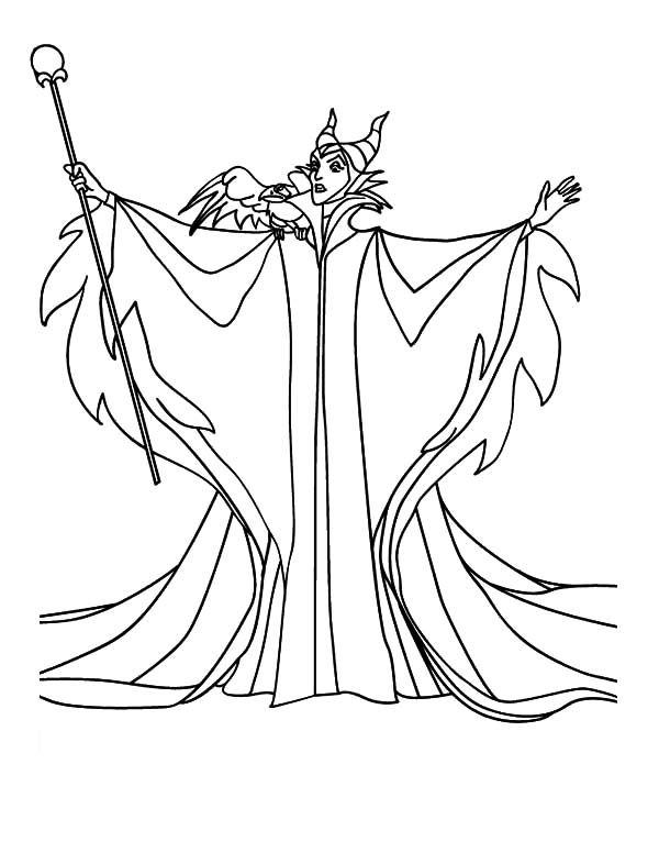 Maleficent coloring pages