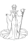 Maleficent coloring pages free coloring pages