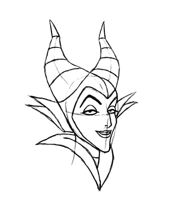 How to draw maleficent coloring pages color luna disney character drawings disney art drawings maleficent