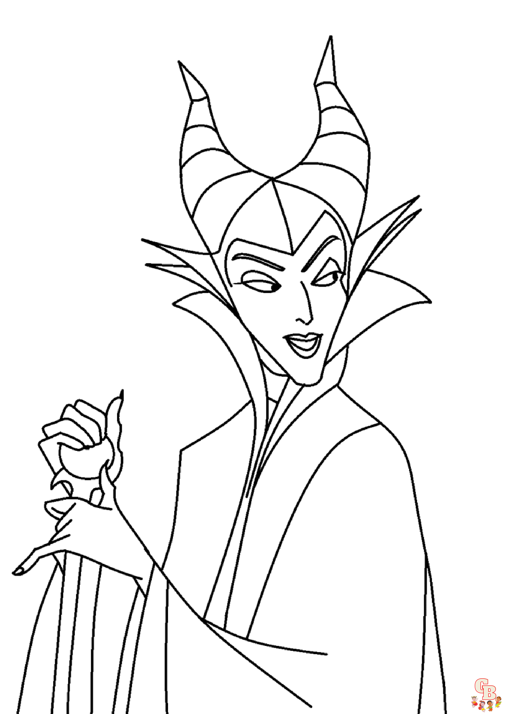 Maleficent coloring pages