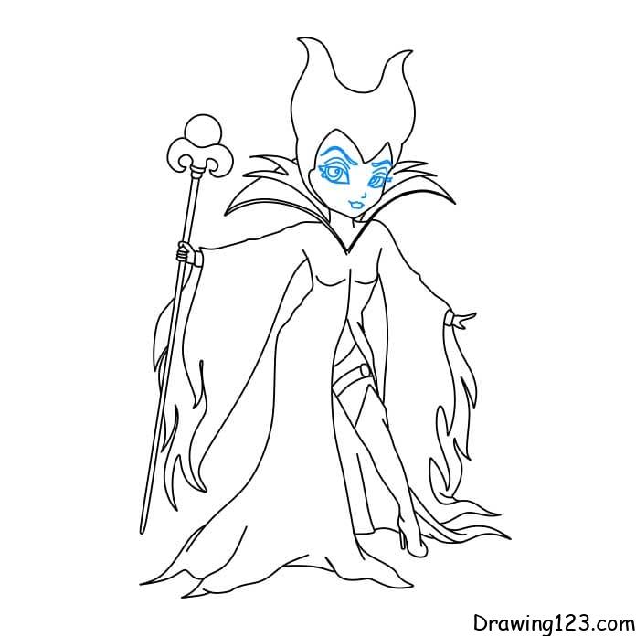 Maleficent drawing tutorial