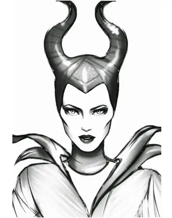 Maleficent coloring pages