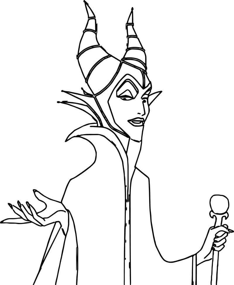 Maleficent coloring pages