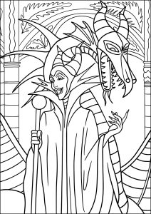 Free sleeping beauty drawing to print and color