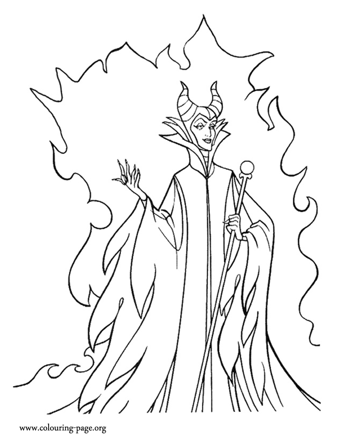 Maleficent coloring pages