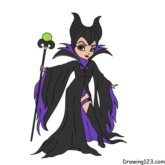 Maleficent drawing tutorial