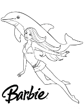 Barbie coloring pages for girls