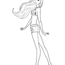 Barbie as merliah coloring pages