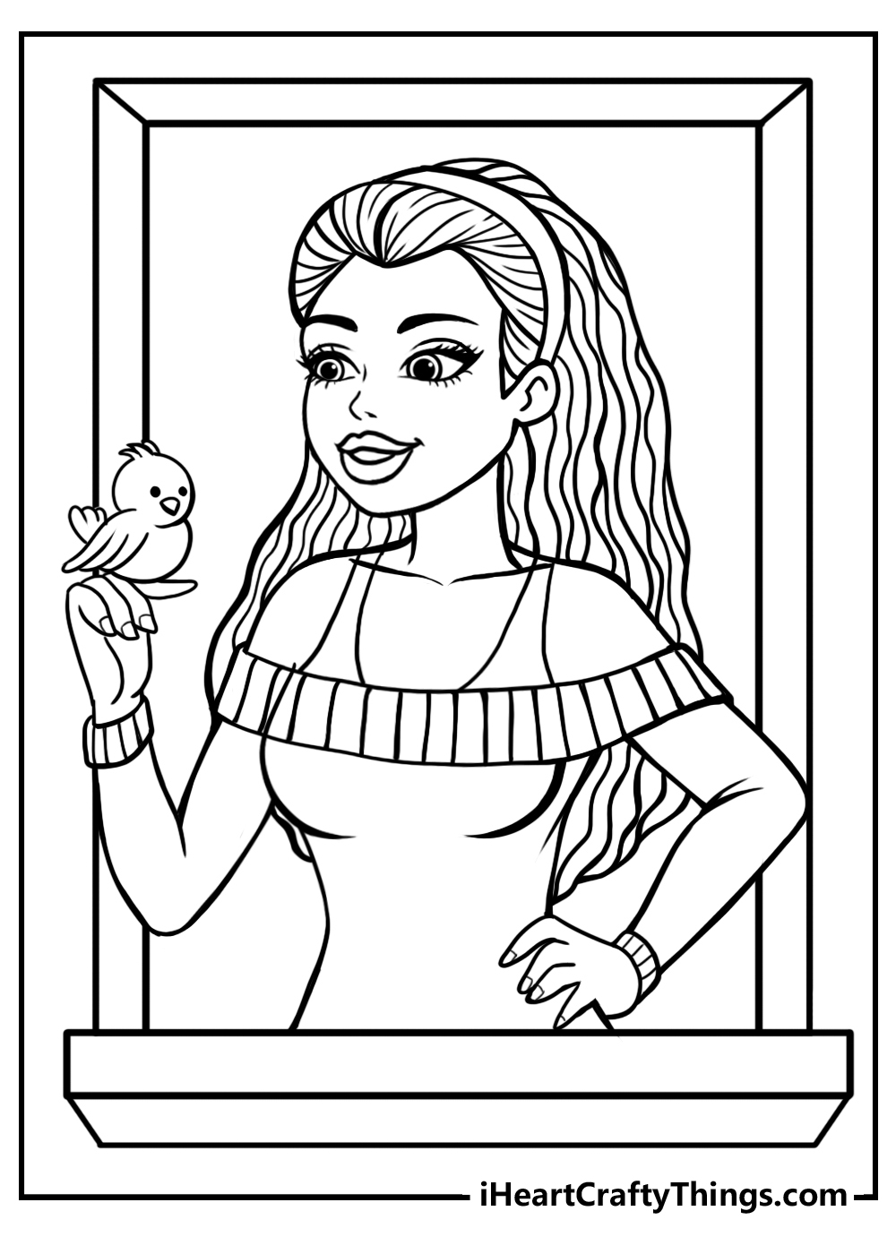 Barbie coloring pages free printables