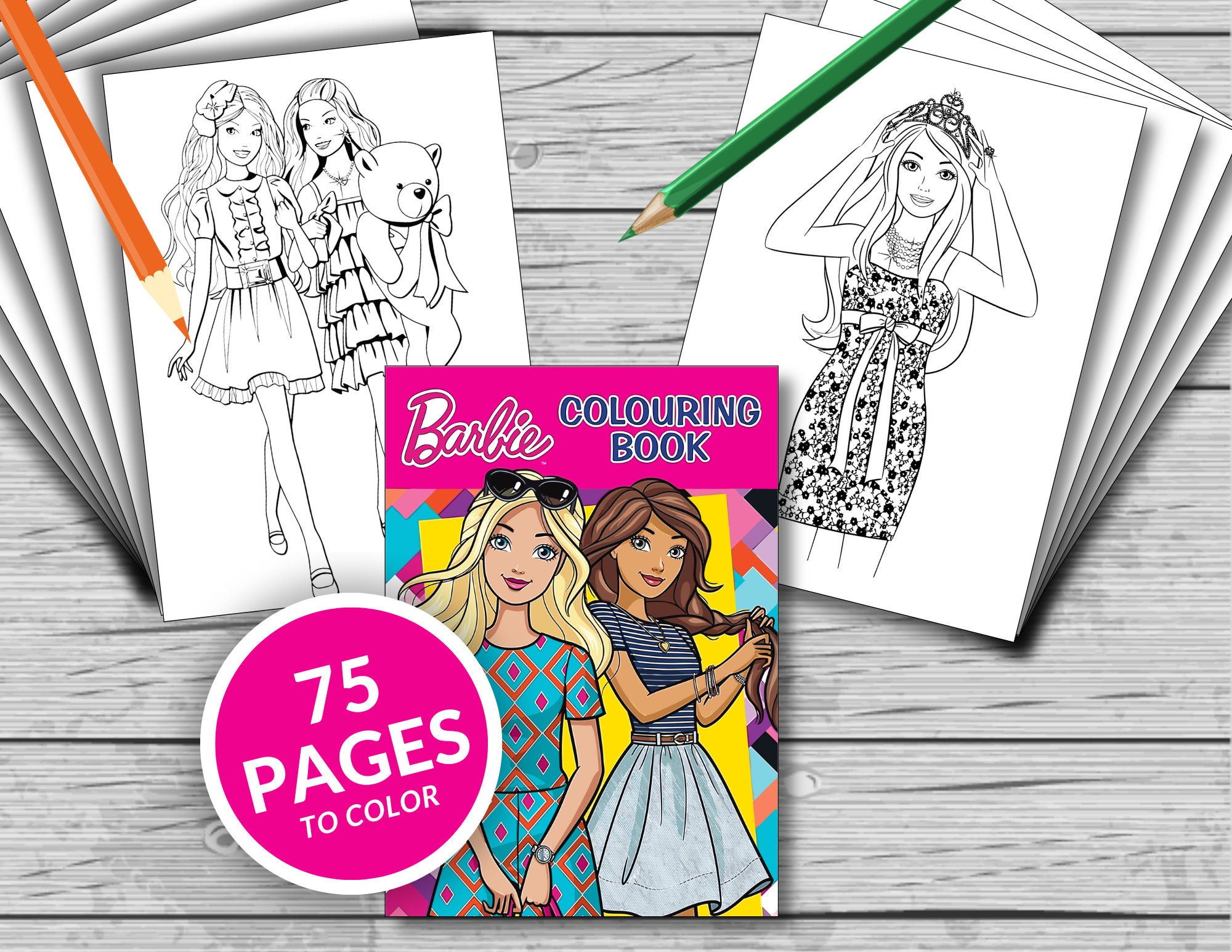 The barbie coloring book