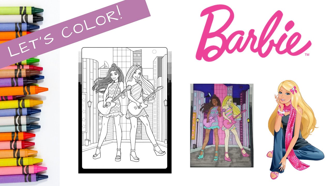 Coloring barbie big city big dreams malibu brooklyn