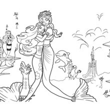 Barbie in a mermaid tale coloring pages