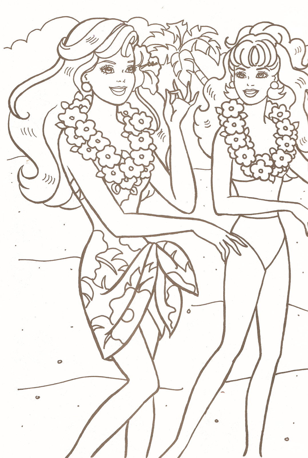 Creative barbie coloring book