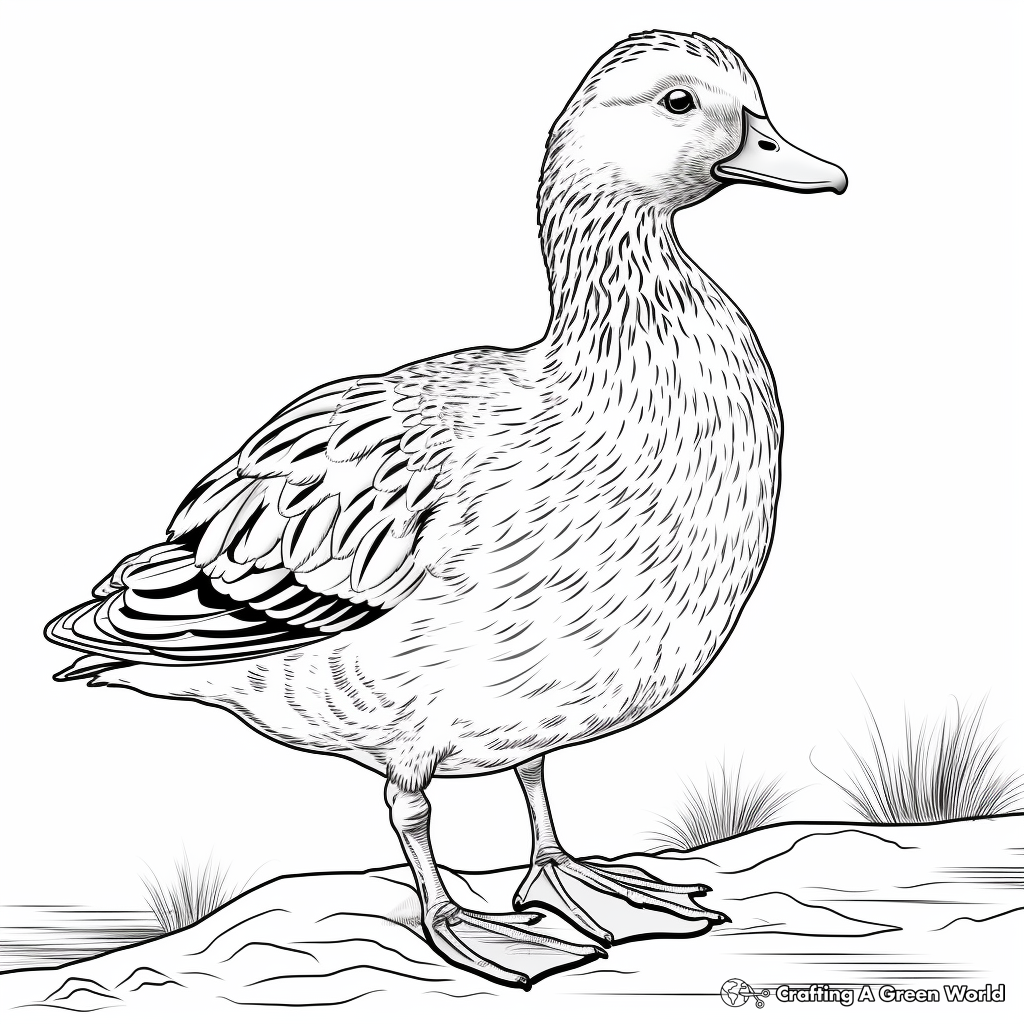 Duck coloring pages