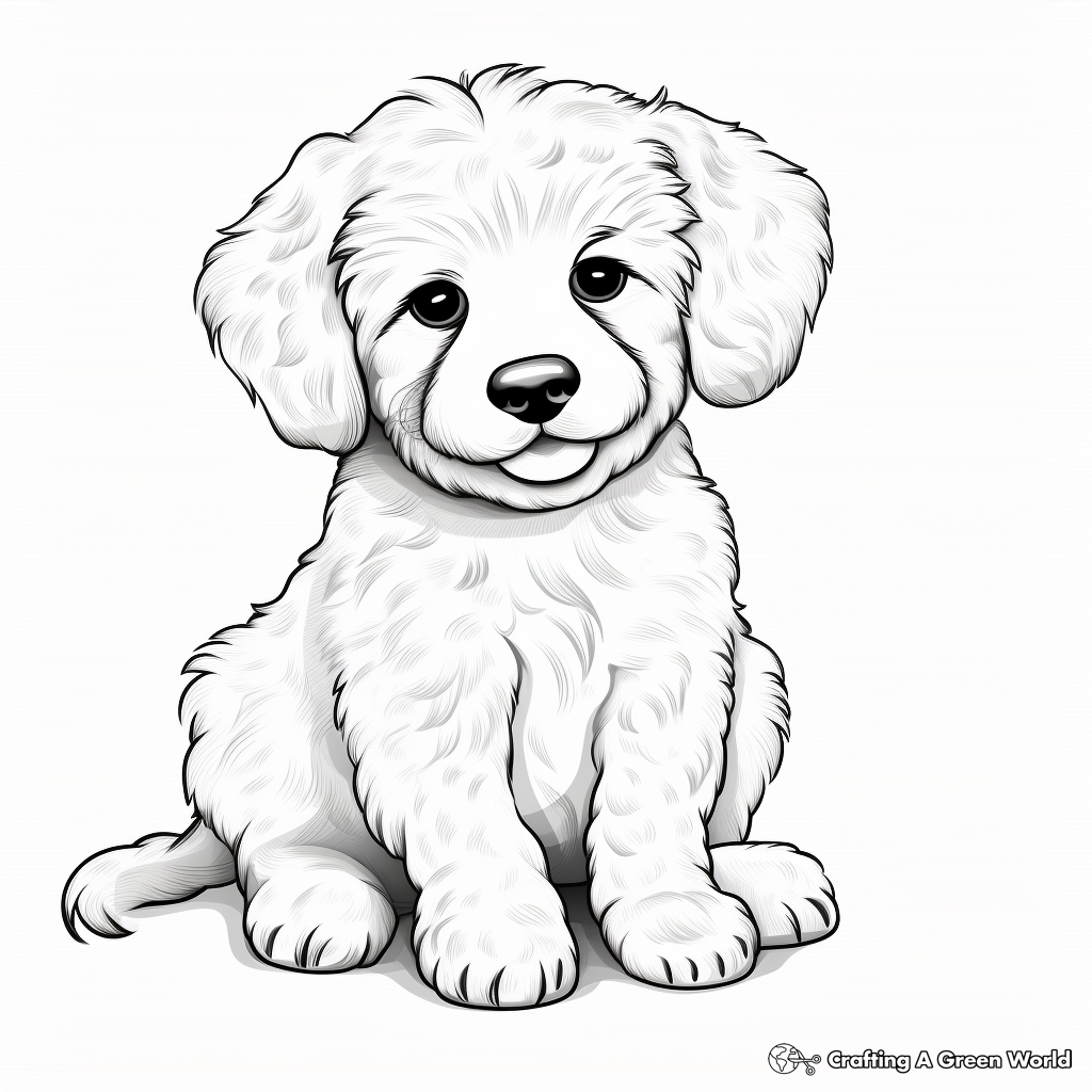 Maltipoo coloring pages