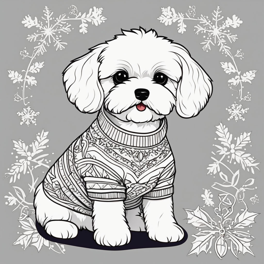 Color the fur of the maltipoo whiter