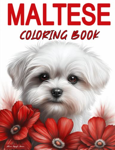 Maltese loring book lor your stress away with maltese dogs