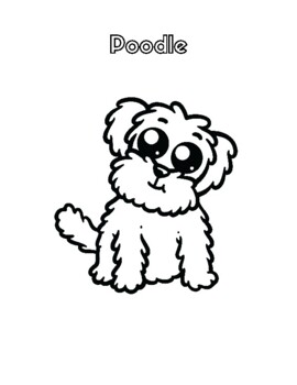 Dog breeds coloring pages for kids by giggles and miracles tpt