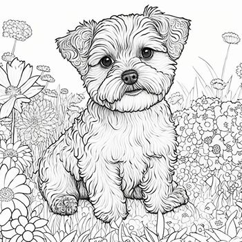 Fun and educational dog coloring book for kids by teacher publishing corner