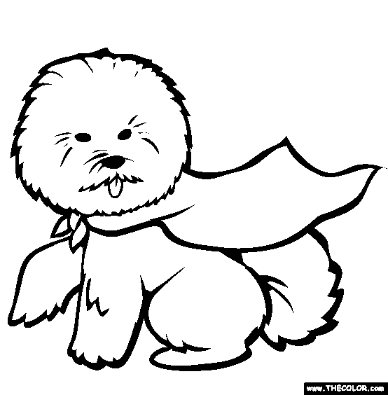 Dogs online coloring pages