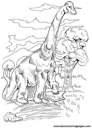 Brachiosaurus coloring pages