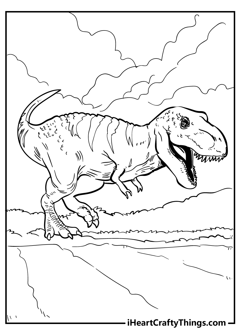 Tyrannosaurus coloring pages free printables