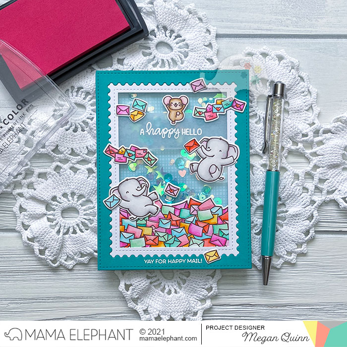 Mama elephant design blog stamp highlight jump for joy